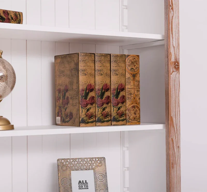 Bücherregal aus Massivholz in verschiedenen Farben