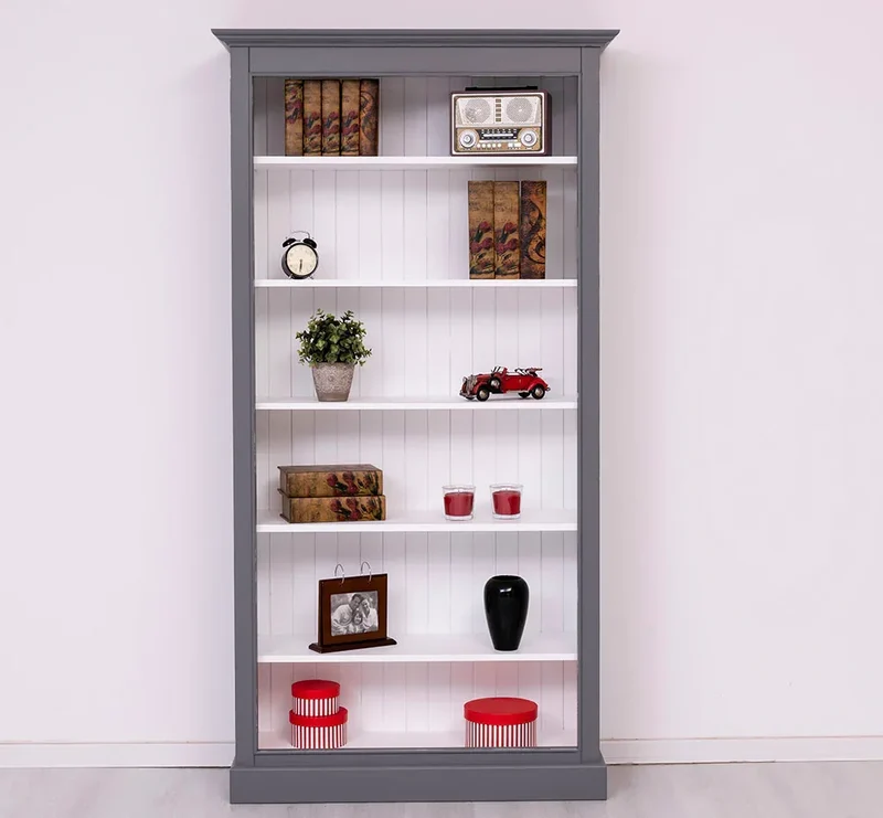 Bücherregal aus Massivholz in verschiedenen Farben