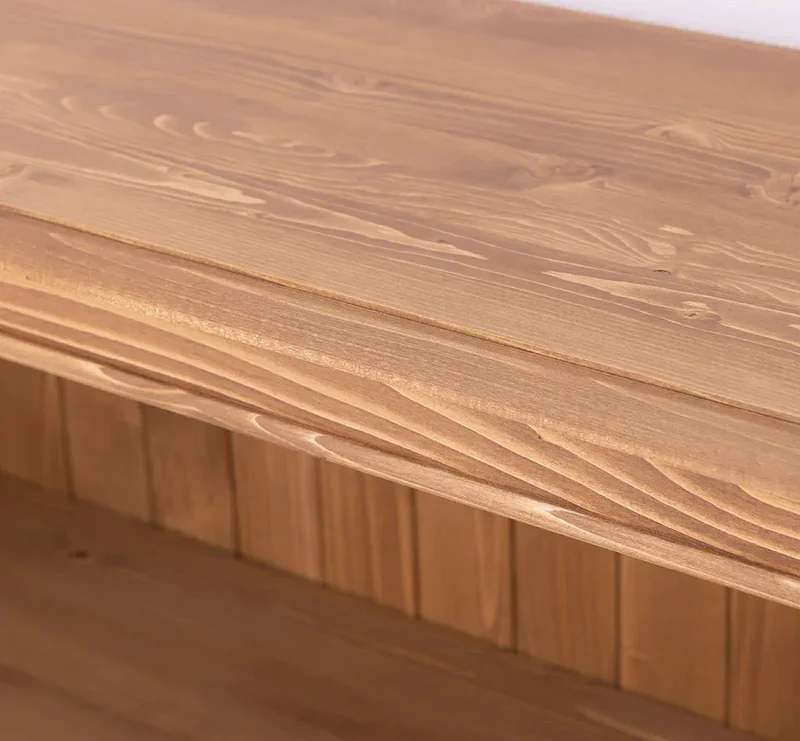 Kleines Bücherregal aus Massivholz im Landhausstil - Gewachst