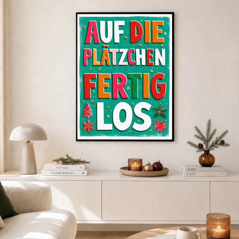 Auf die Plätzchen los Poster