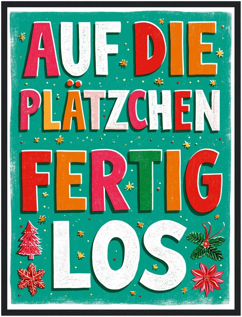 Auf die Plätzchen los Poster