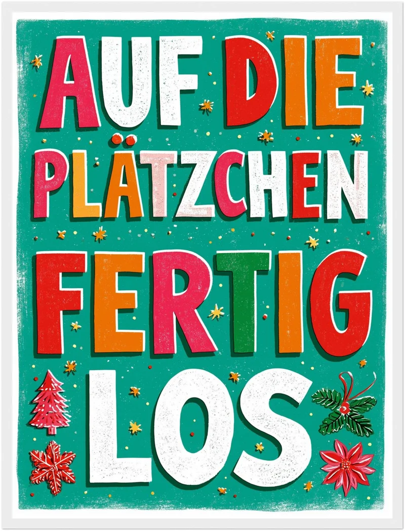 Auf die Plätzchen los Poster