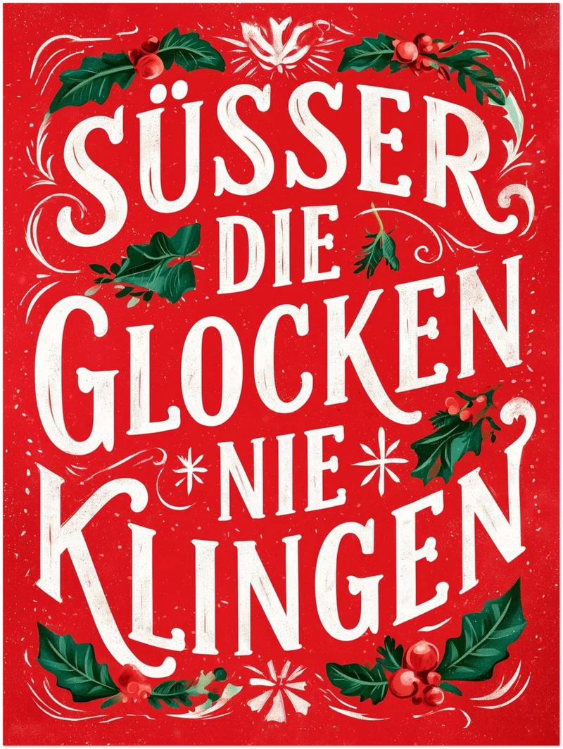 Süßer die Glocken klingen Leinwand