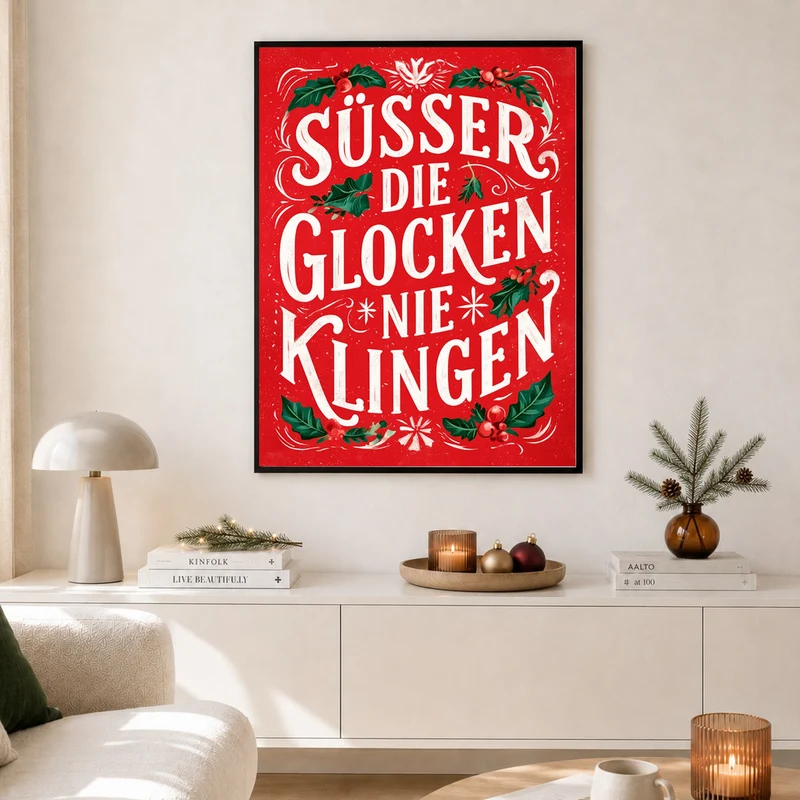Süßer die Glocken klingen Poster