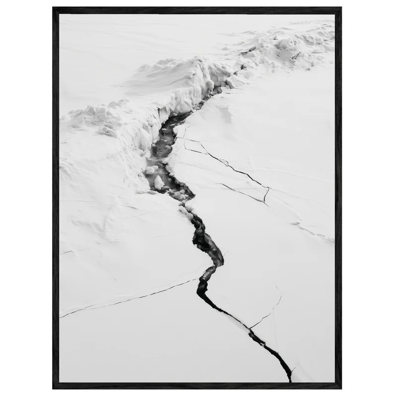 Riss im Eis Leinwand