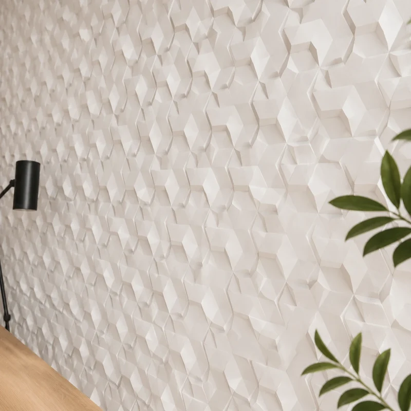HEXA 2 Polystyrene Wall Art – 3D Decorative Panels EPS
