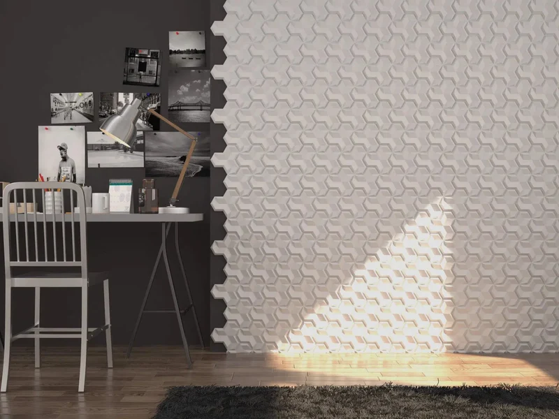 HEXA 2 Polystyrene Wall Art – 3D Decorative Panels EPS