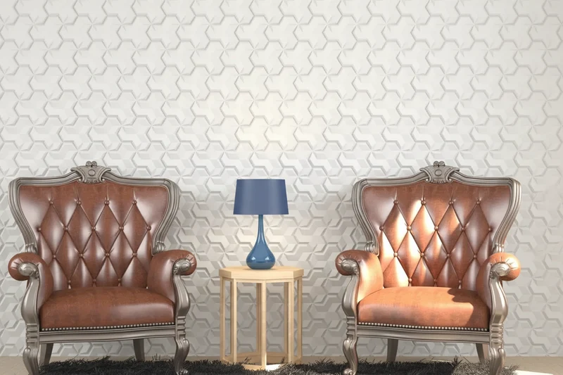 HEXA 2 Polystyrene Wall Art – 3D Decorative Panels EPS