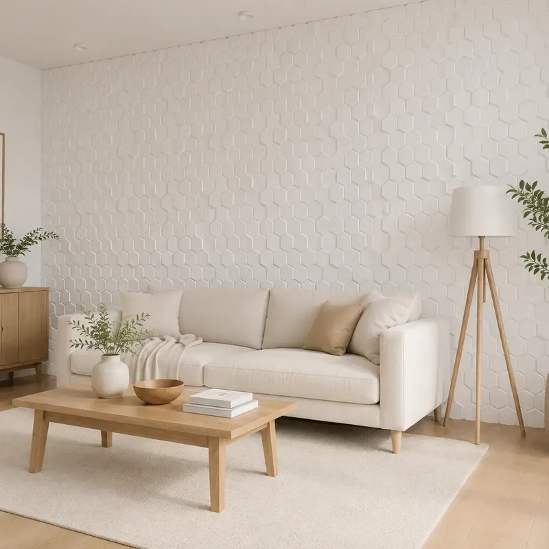 HEXA Polystyrene Wall Art – 3D Decorative Panels EPS