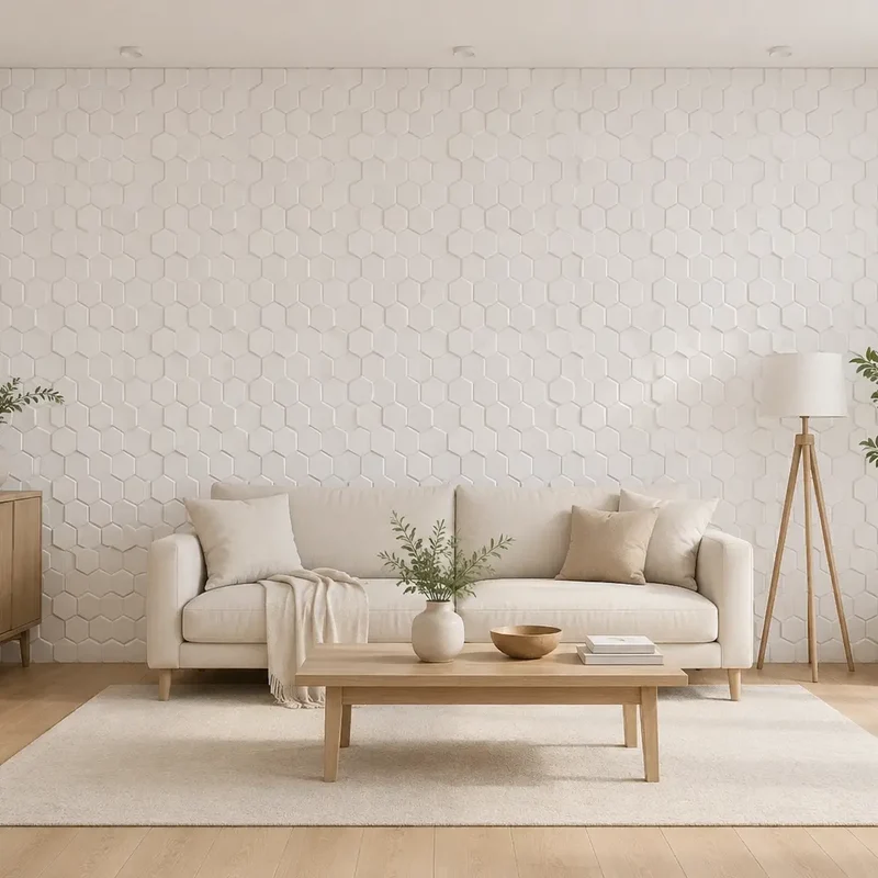 HEXA Polystyrene Wall Art – 3D Decorative Panels EPS