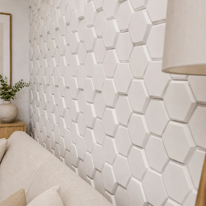 HEXA Polystyrene Wall Art – 3D Decorative Panels EPS