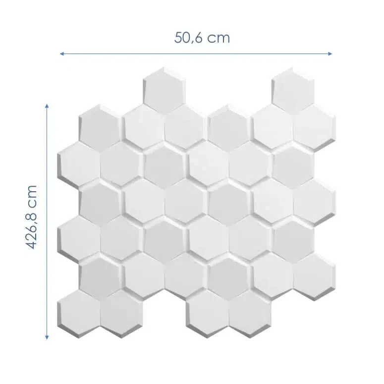 HEXA Polystyrene Wall Art – 3D Decorative Panels EPS