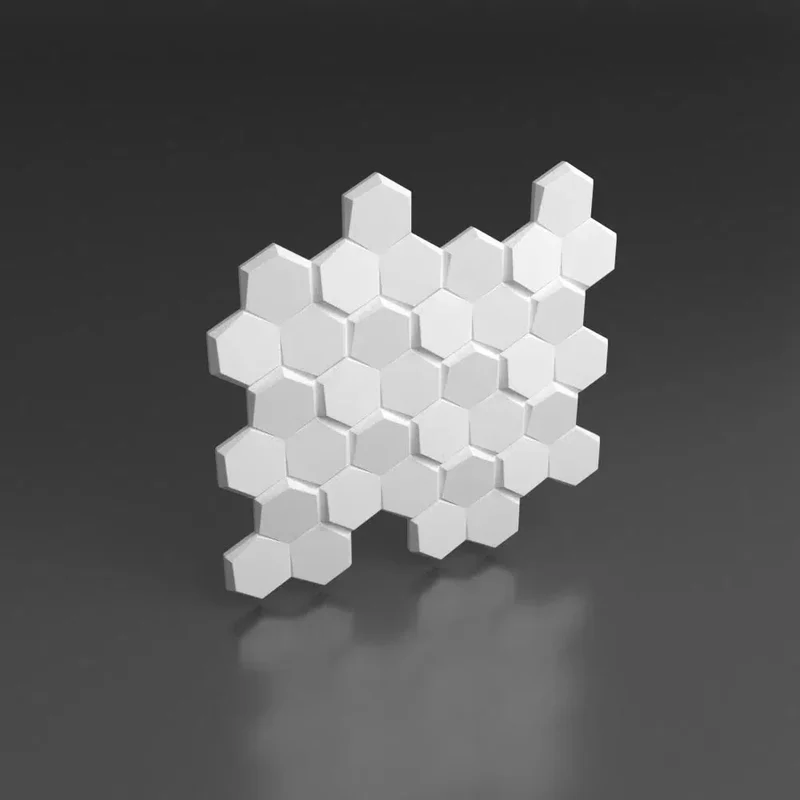 HEXA Polystyrene Wall Art – 3D Decorative Panels EPS