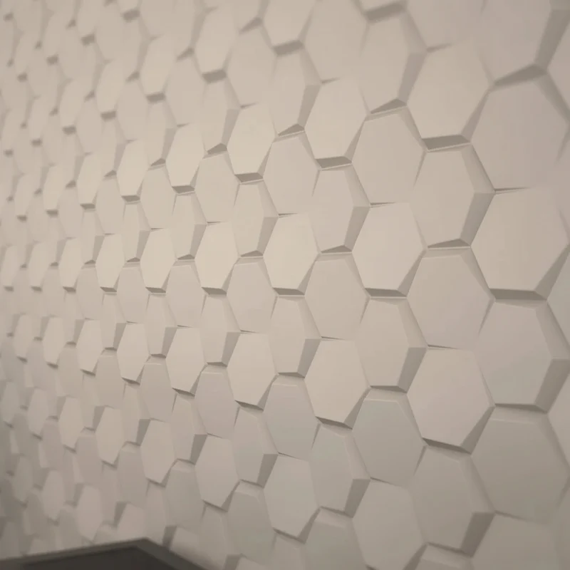 HEXA Polystyrene Wall Art – 3D Decorative Panels EPS