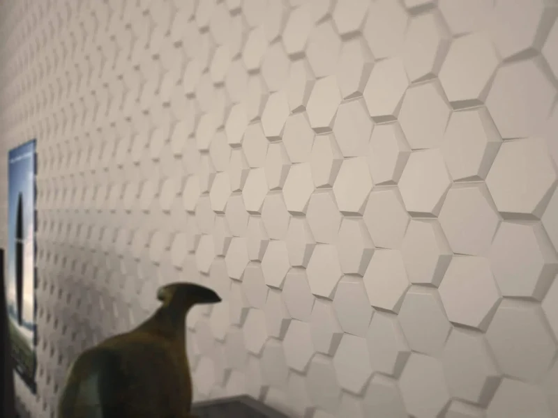 HEXA Polystyrene Wall Art – 3D Decorative Panels EPS