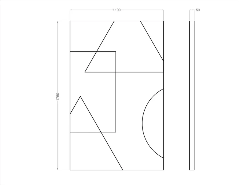 Acoustic Wall Art Panels SHAPES 3