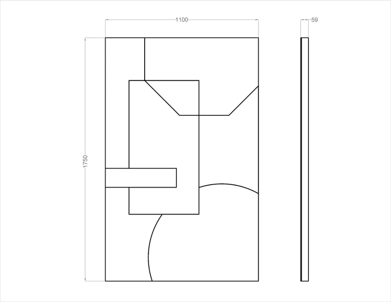 Acoustic Wall Art Panels SHAPES 2