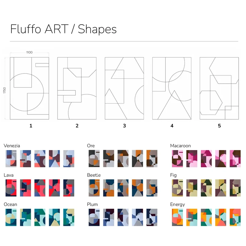Acoustic Wall Art Panels SHAPES 1