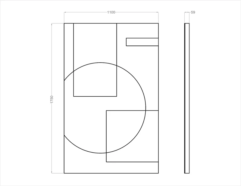Acoustic Wall Art Panels SHAPES 1