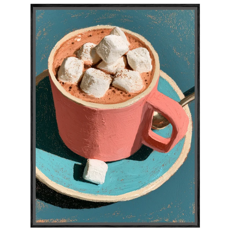 Kakao mit Marshmallows Leinwand