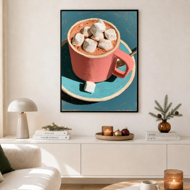 Kakao mit Marshmallows Poster