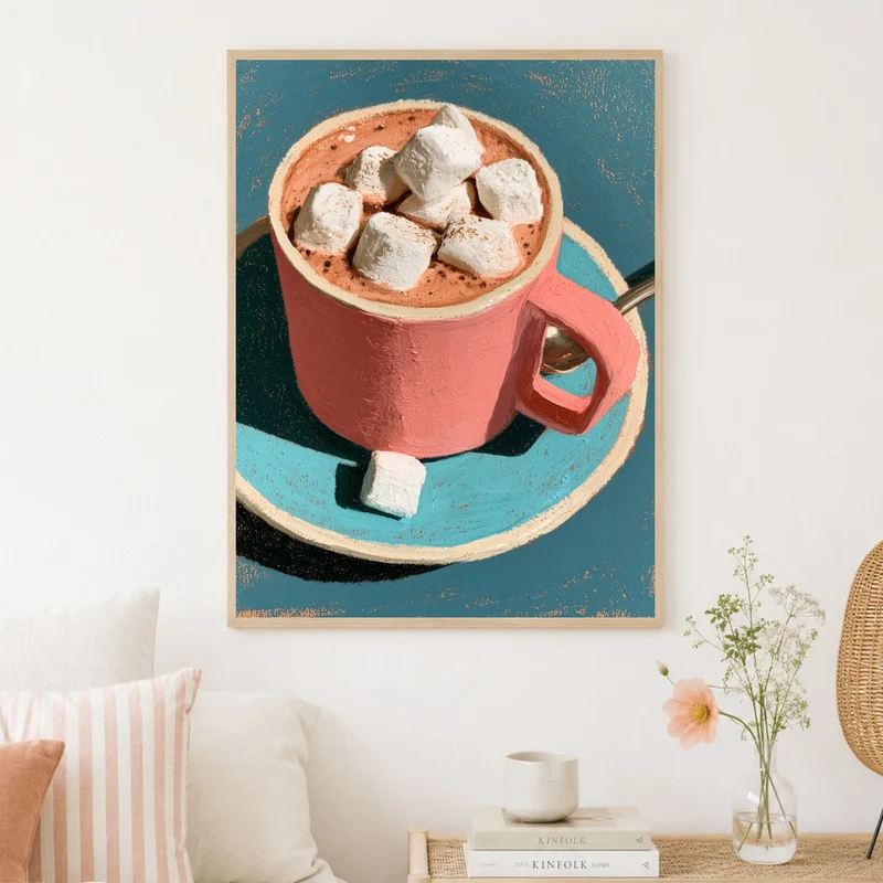 Kakao mit Marshmallows Poster