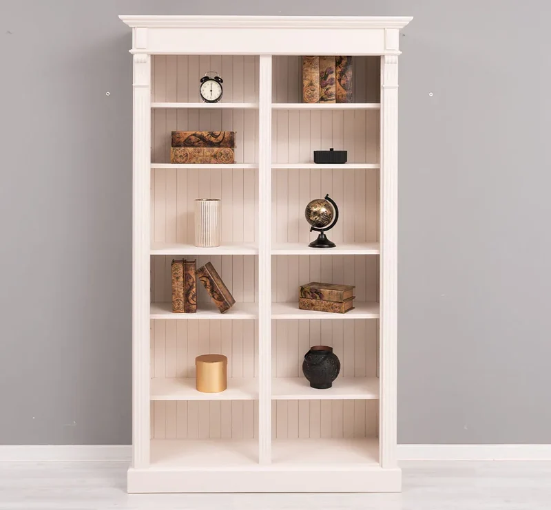 Regalwand aus Massivholz im Landhausstil - Bücherregal in verschiedenen Farben