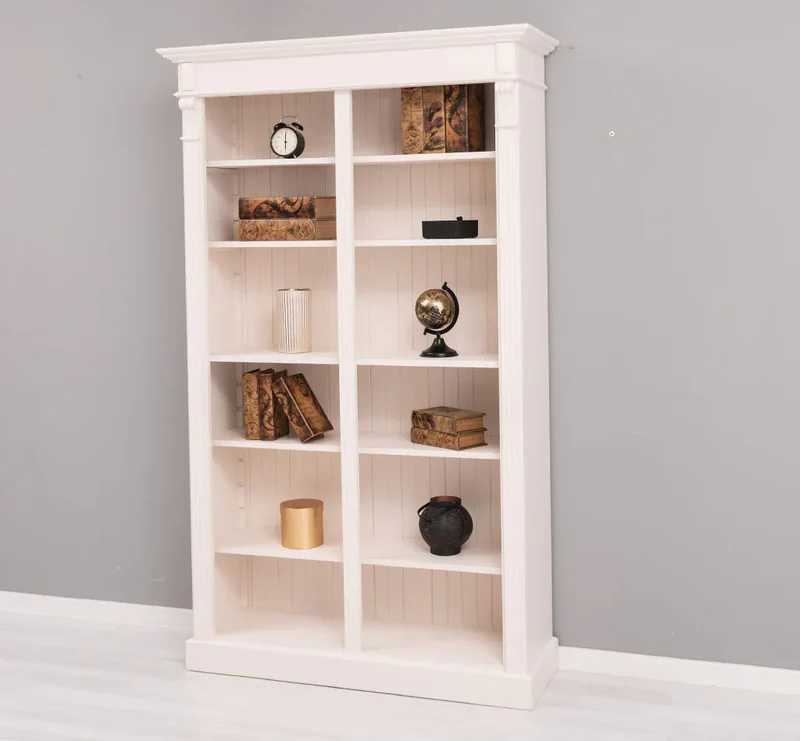 Regalwand aus Massivholz im Landhausstil - Bücherregal in verschiedenen Farben