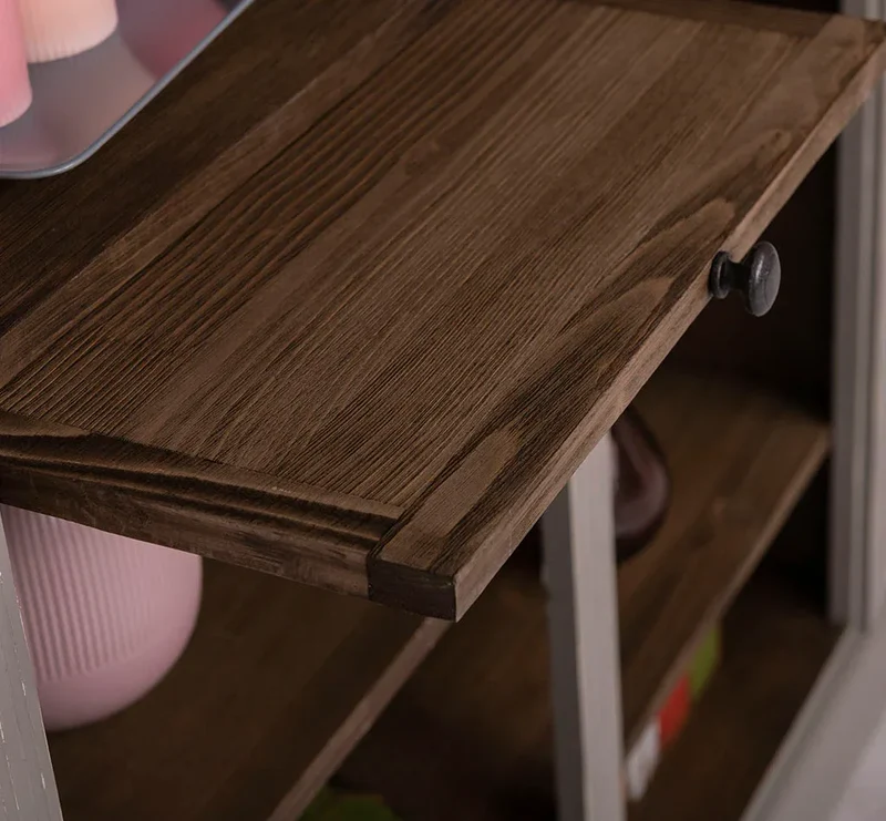 Regalwand aus Massivholz im Landhausstil - Bücherregal in verschiedenen Farben