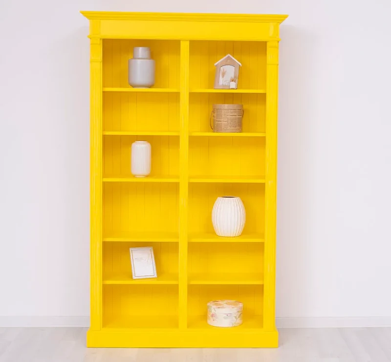 Regalwand aus Massivholz im Landhausstil - Bücherregal in verschiedenen Farben