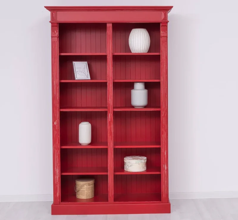 Regalwand aus Massivholz im Landhausstil - Bücherregal in verschiedenen Farben