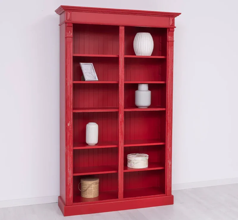 Regalwand aus Massivholz im Landhausstil - Bücherregal in verschiedenen Farben