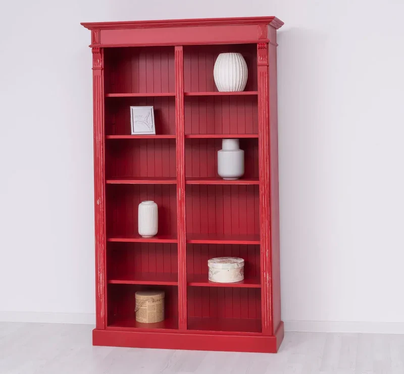 Regalwand aus Massivholz im Landhausstil - Bücherregal in verschiedenen Farben
