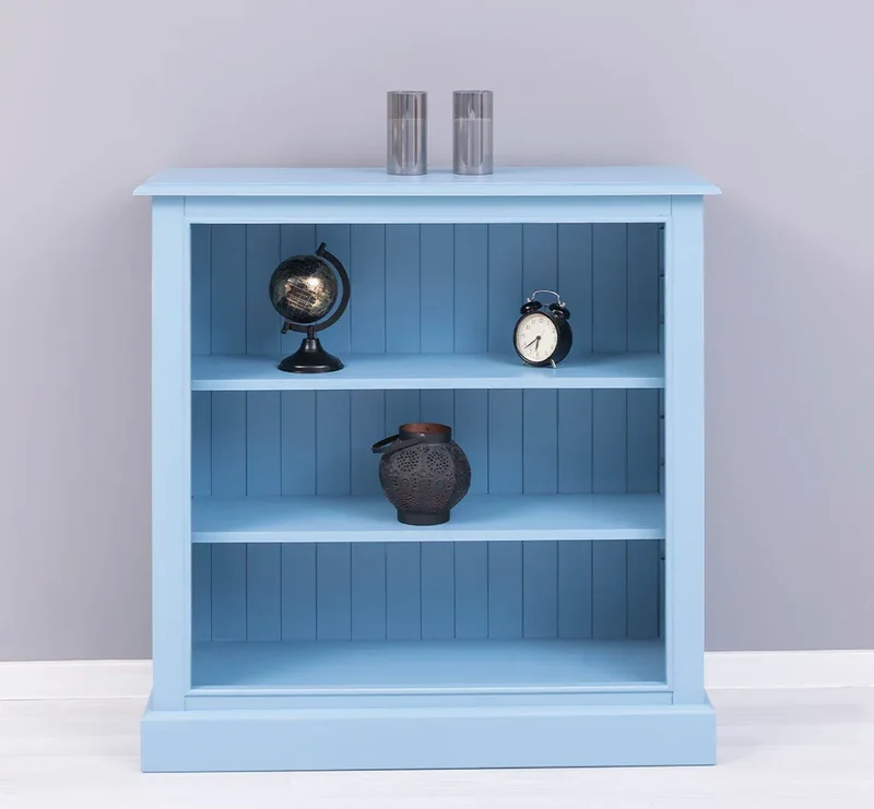 Bücherregal aus Massivholz im Landhausstil in verschiedenen Farben