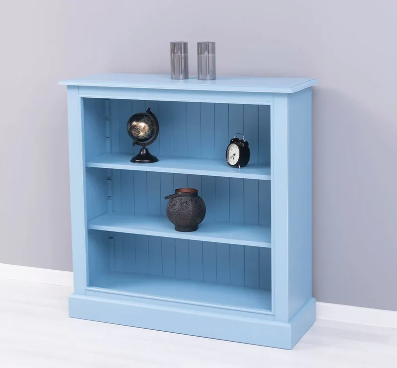 Bücherregal aus Massivholz im Landhausstil in verschiedenen Farben