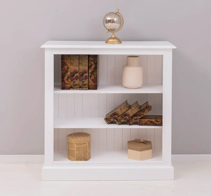 Bücherregal aus Massivholz im Landhausstil in verschiedenen Farben