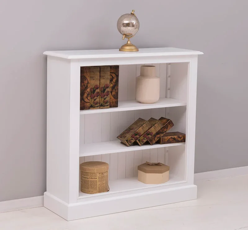 Bücherregal aus Massivholz im Landhausstil in verschiedenen Farben