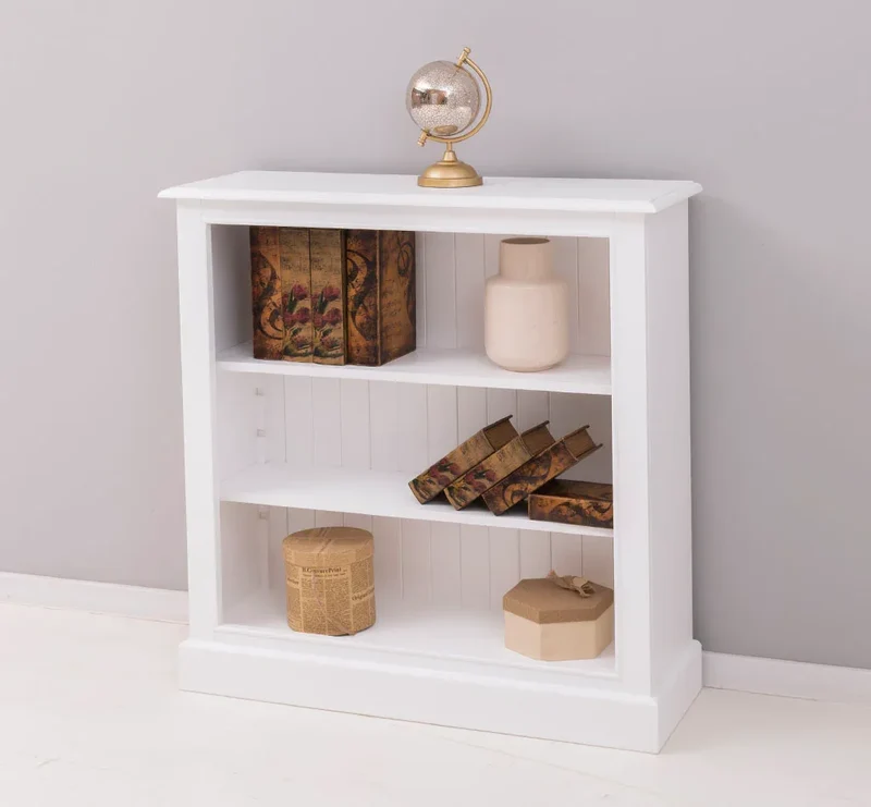 Bücherregal aus Massivholz im Landhausstil in verschiedenen Farben