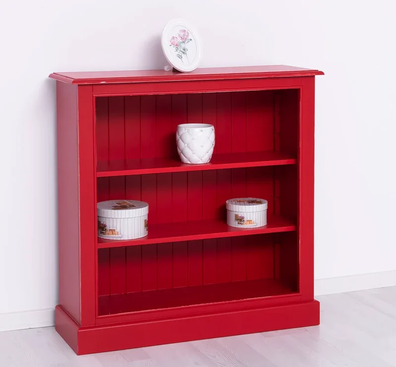 Bücherregal aus Massivholz im Landhausstil in verschiedenen Farben