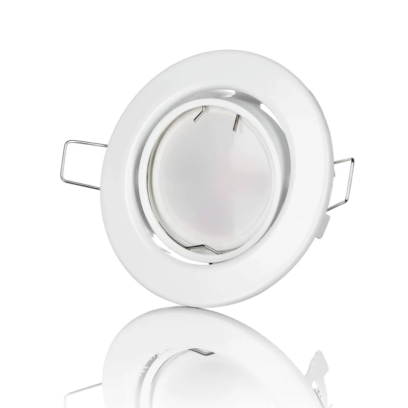 LED Einbaustrahler Flach - Weiß Rund 5W Dimmbar 120° - Classico