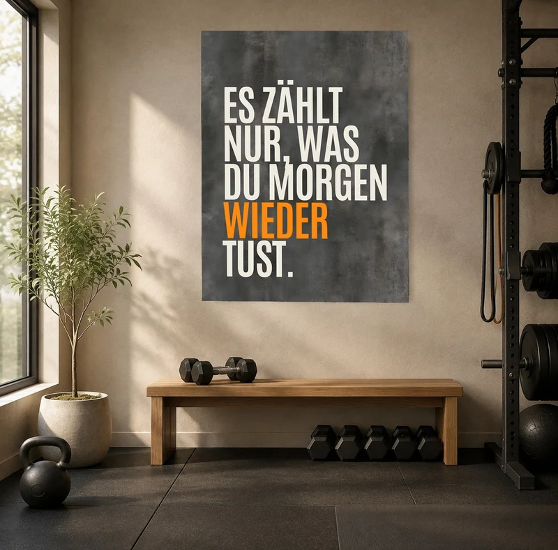 Nur was du wiederholst Leinwand
