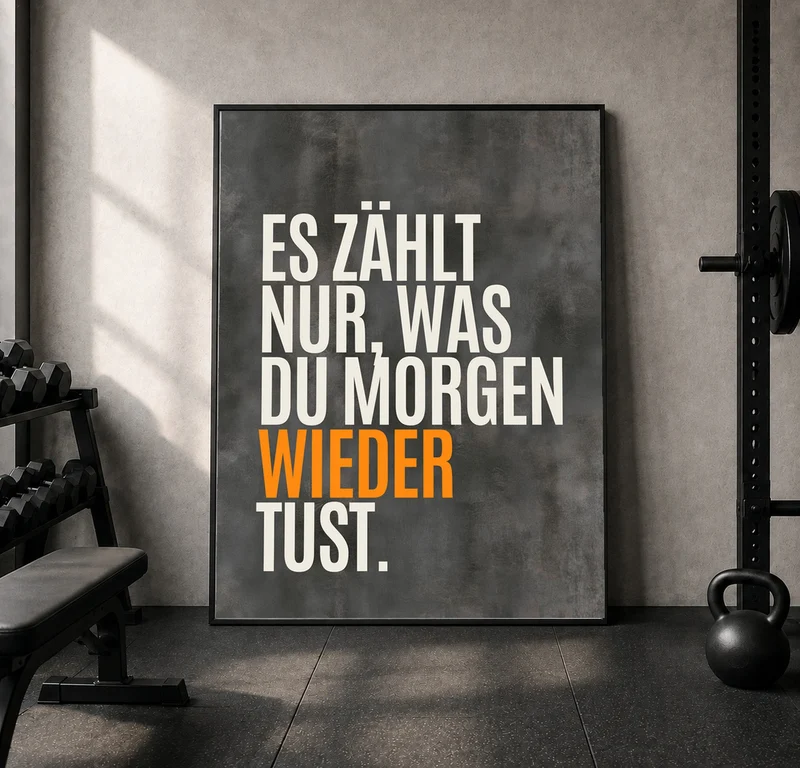Nur was du wiederholst Leinwand