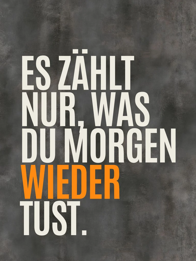 Nur was du wiederholst Poster