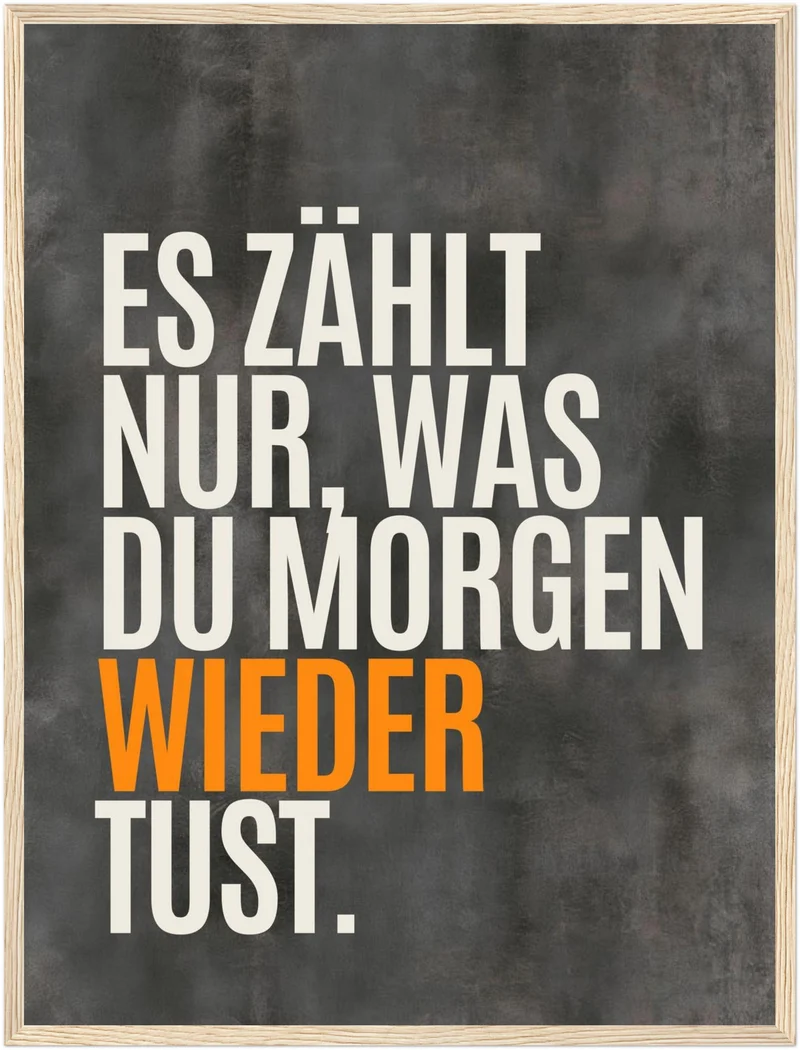 Nur was du wiederholst Poster