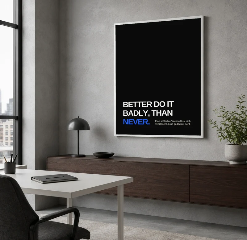 Besser schlecht als nie Poster