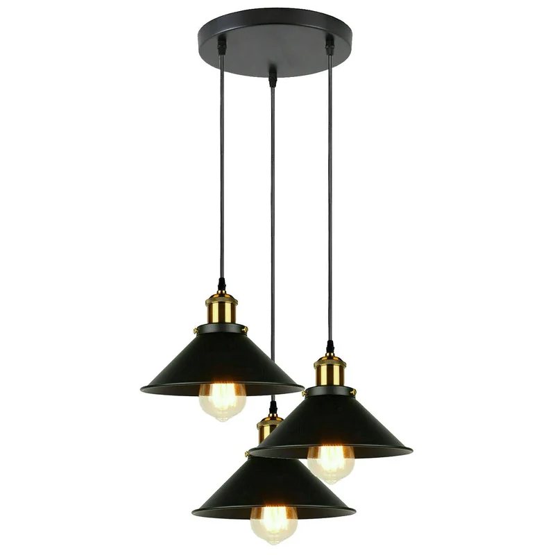 E27 Hängeleuchte 3 flammig Höhenverstellbar ~3305