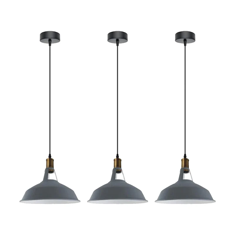 LEDSone 3 Stück Vintage Retro Pendelleuchte Deckenleuchte E27 ~ 3284