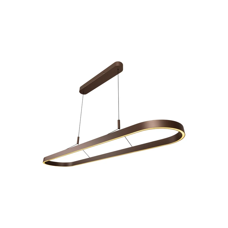 Pendelleuchte Liane 2-flammig CCT dimmbar 150cm Rostbraun