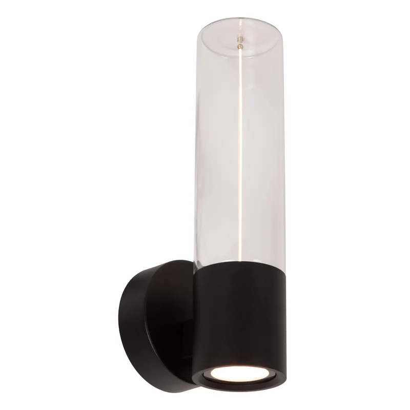 LED-Außenwandleuchte Filani IP54 mit Schirm aus Glas Breite 13,2cm
