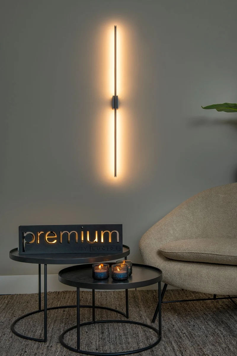LED-Wandleuchte Marnik mit Gestensteuerung CCT 97,5cm Schwarz/Gold
